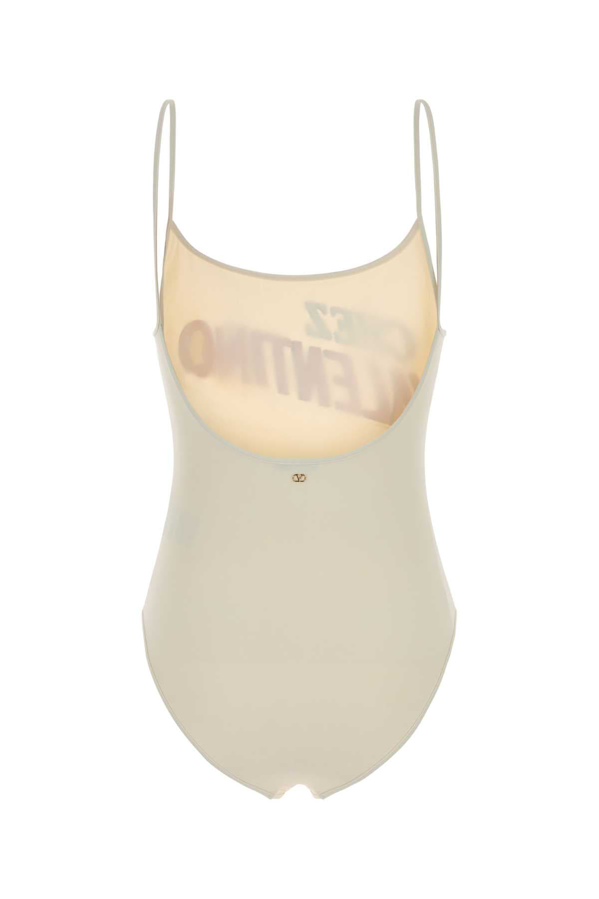 Ivory stretch nylon swimsuit - мініатюра 2
