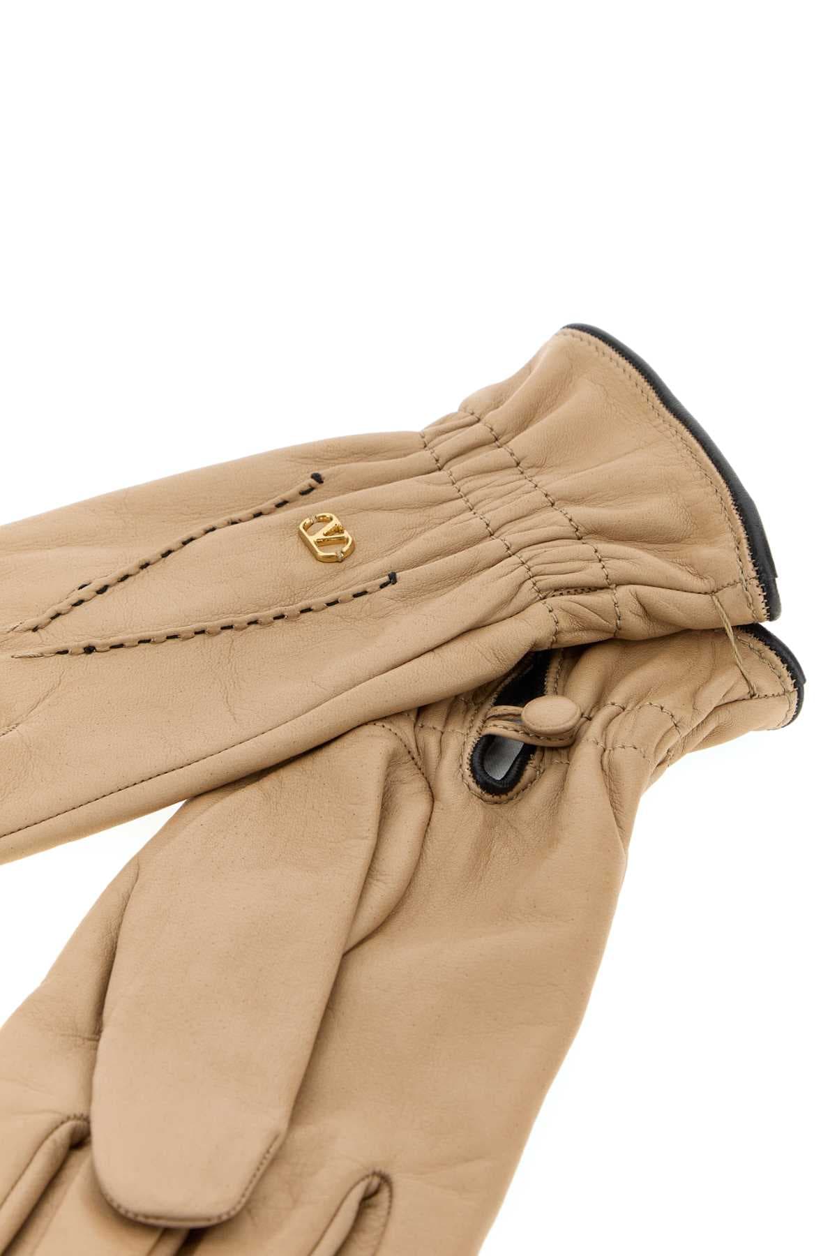 Skin pink leather gloves - мініатюра 2