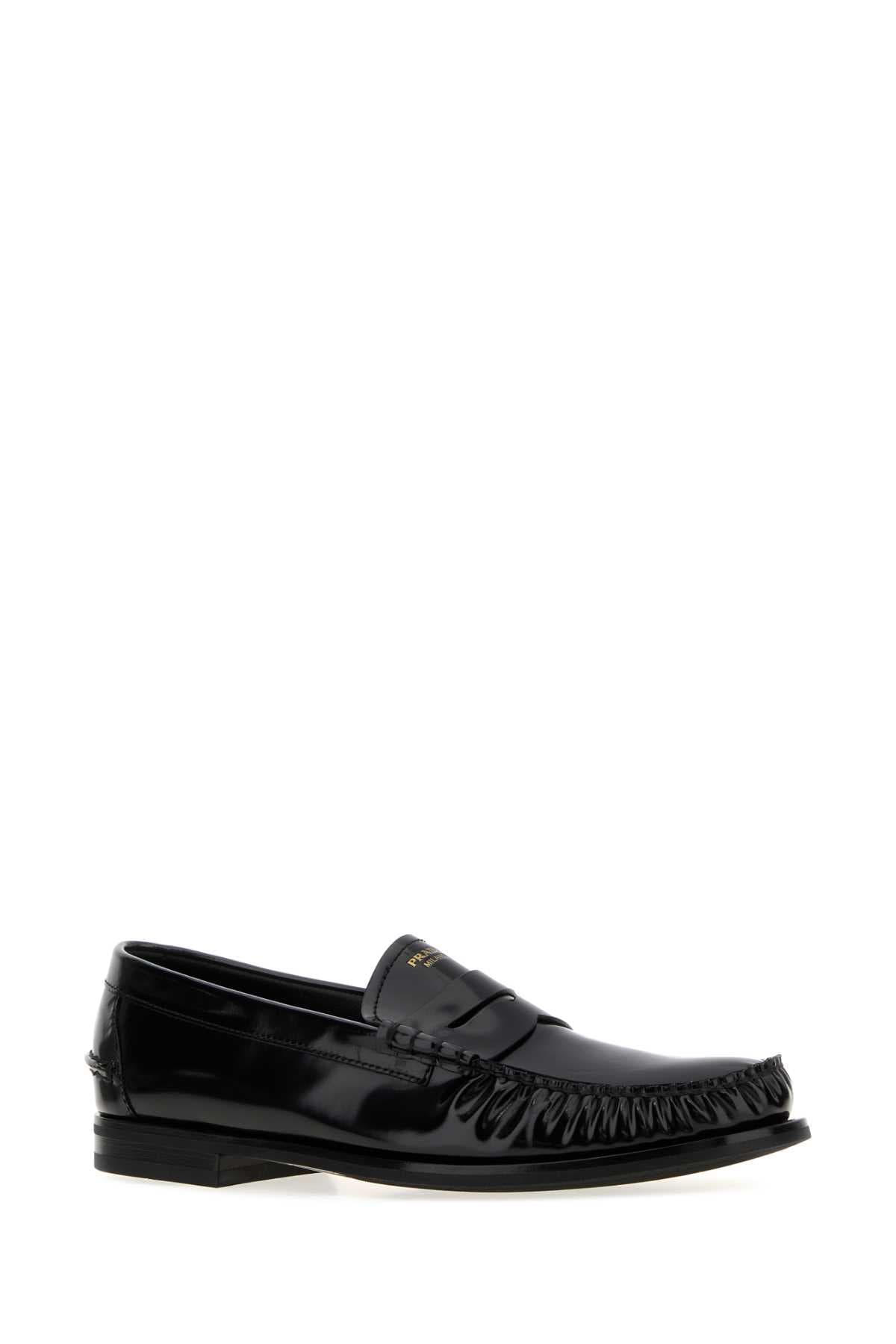 Black leather loafers - мініатюра 2