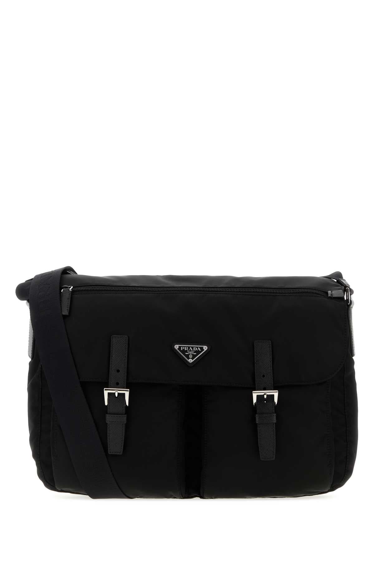 Black canvas travel bag