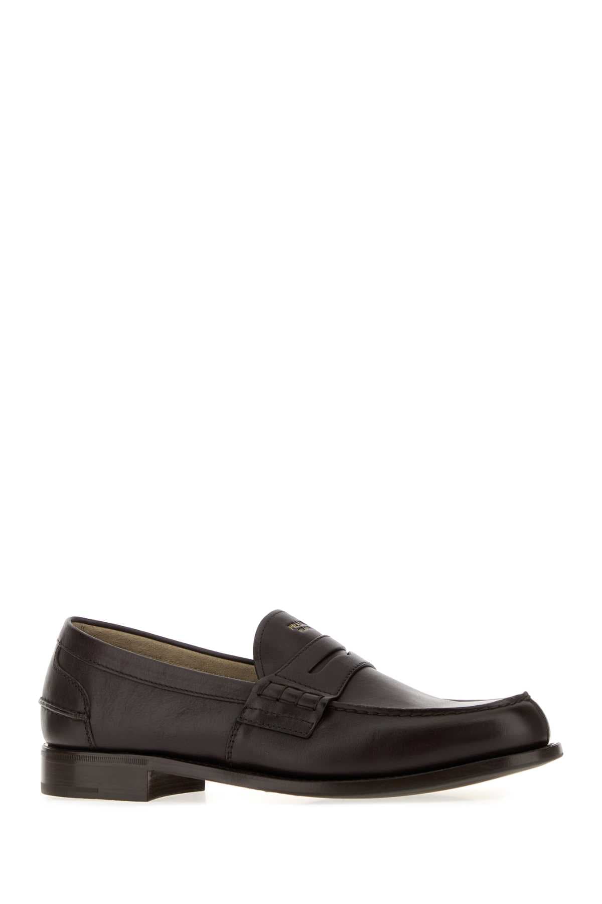 Dark brown leather loafers - мініатюра 2