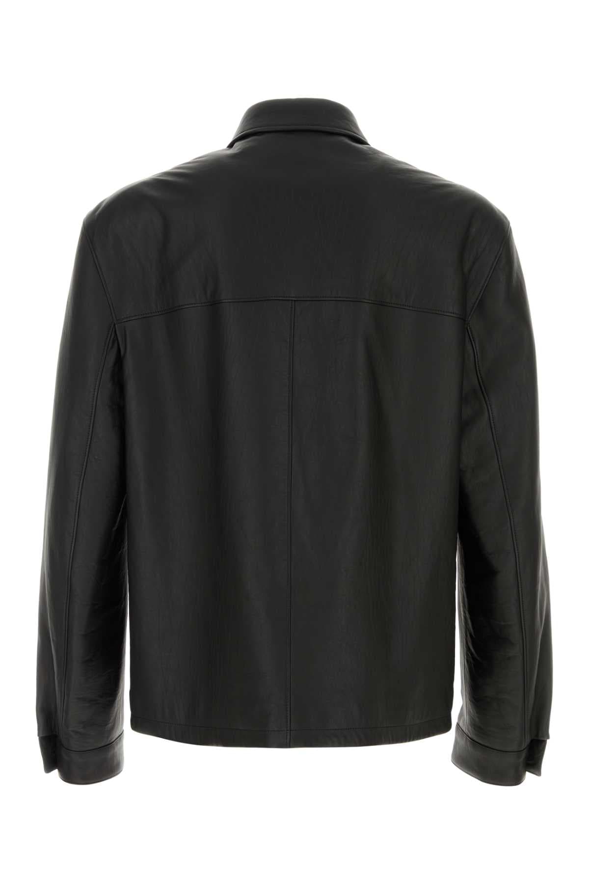 Black leather jacket - мініатюра 2