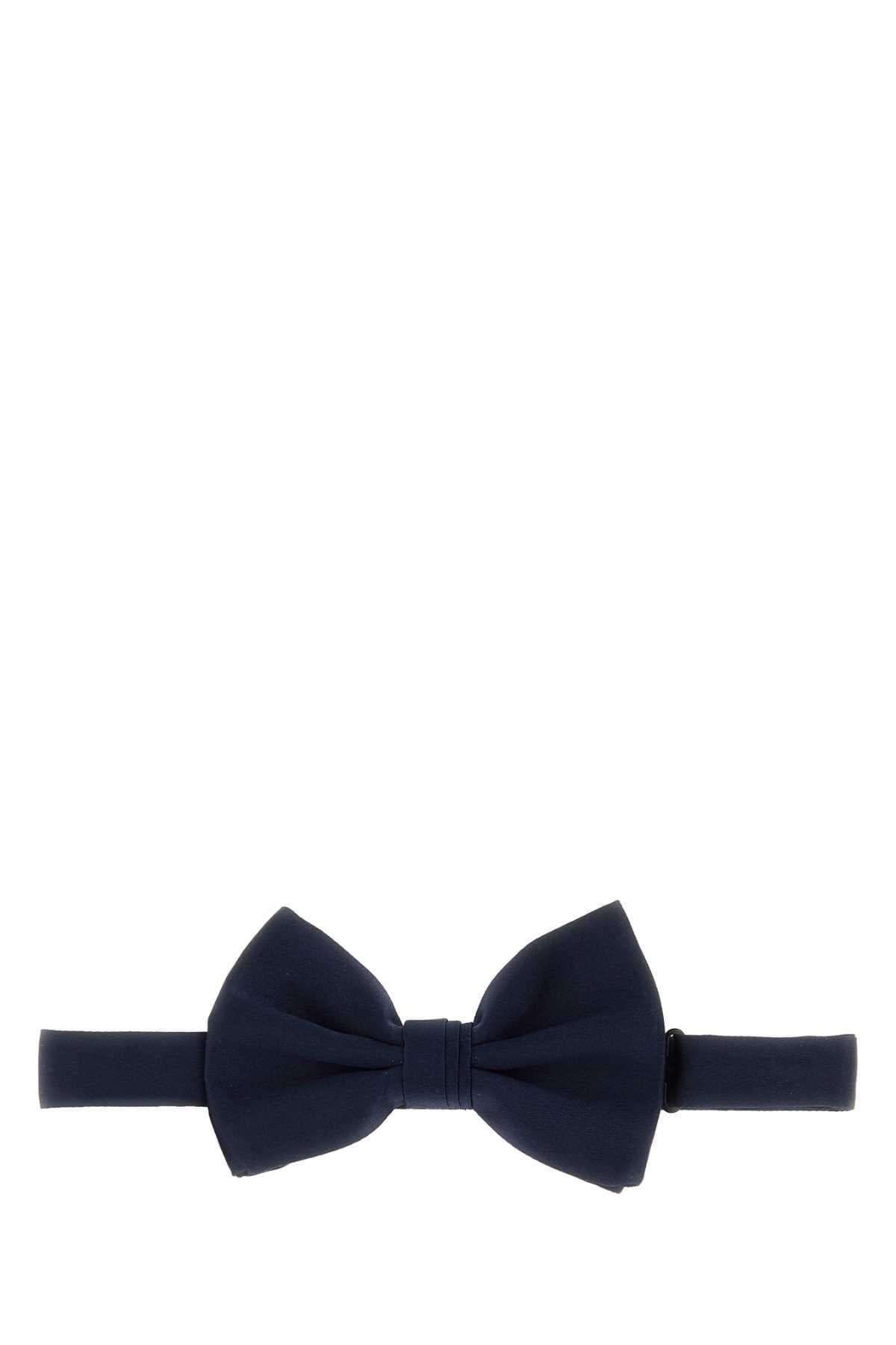 Midnight blue silk papillon