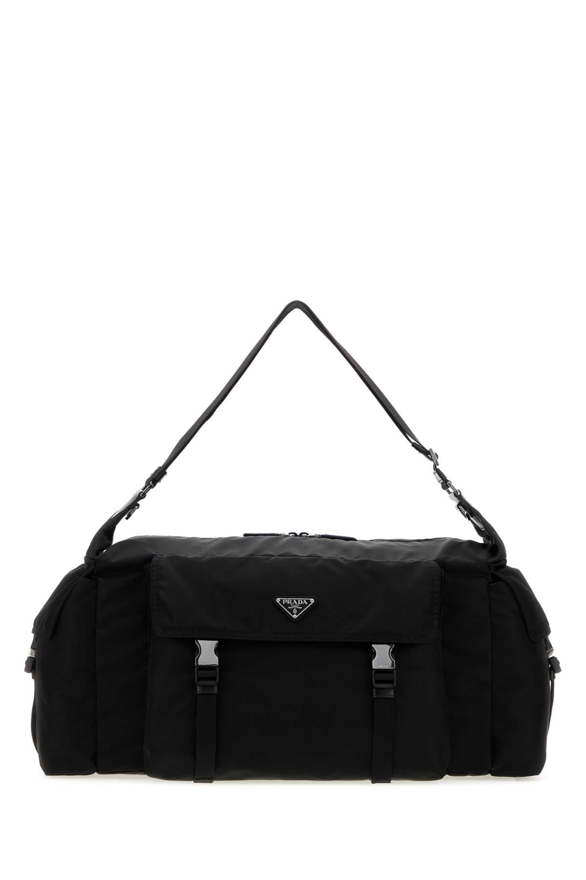 Black Re-Nylon Prada Explore travel bag