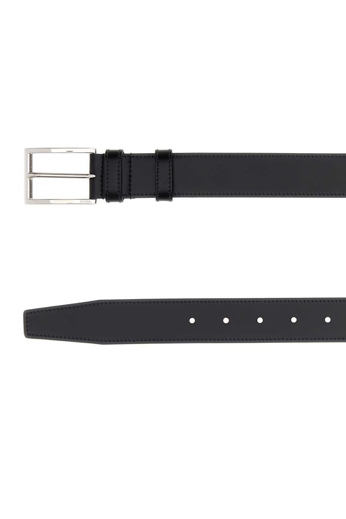 Black leather belt - мініатюра 2