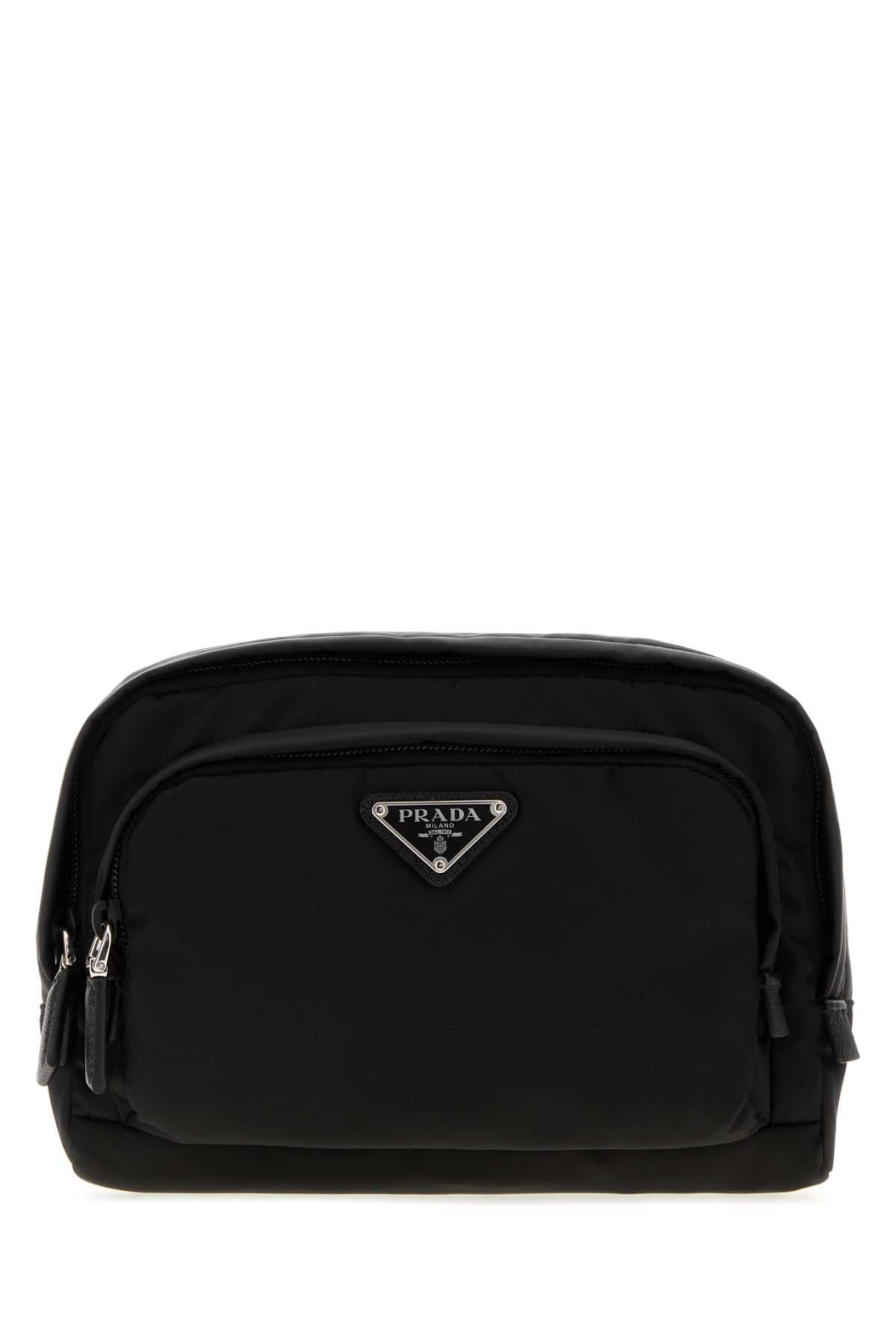 Black canvas beauty case