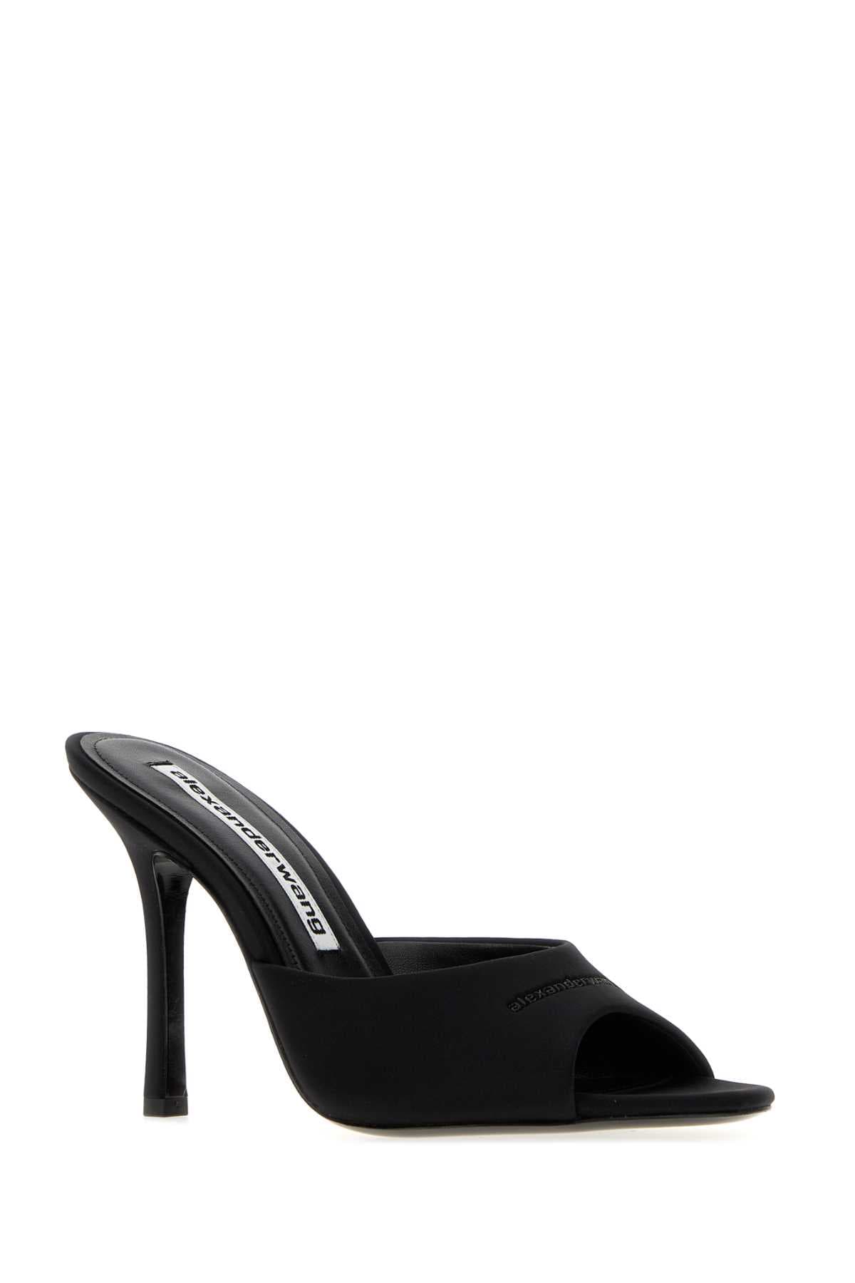 Black fabric mules - мініатюра 2