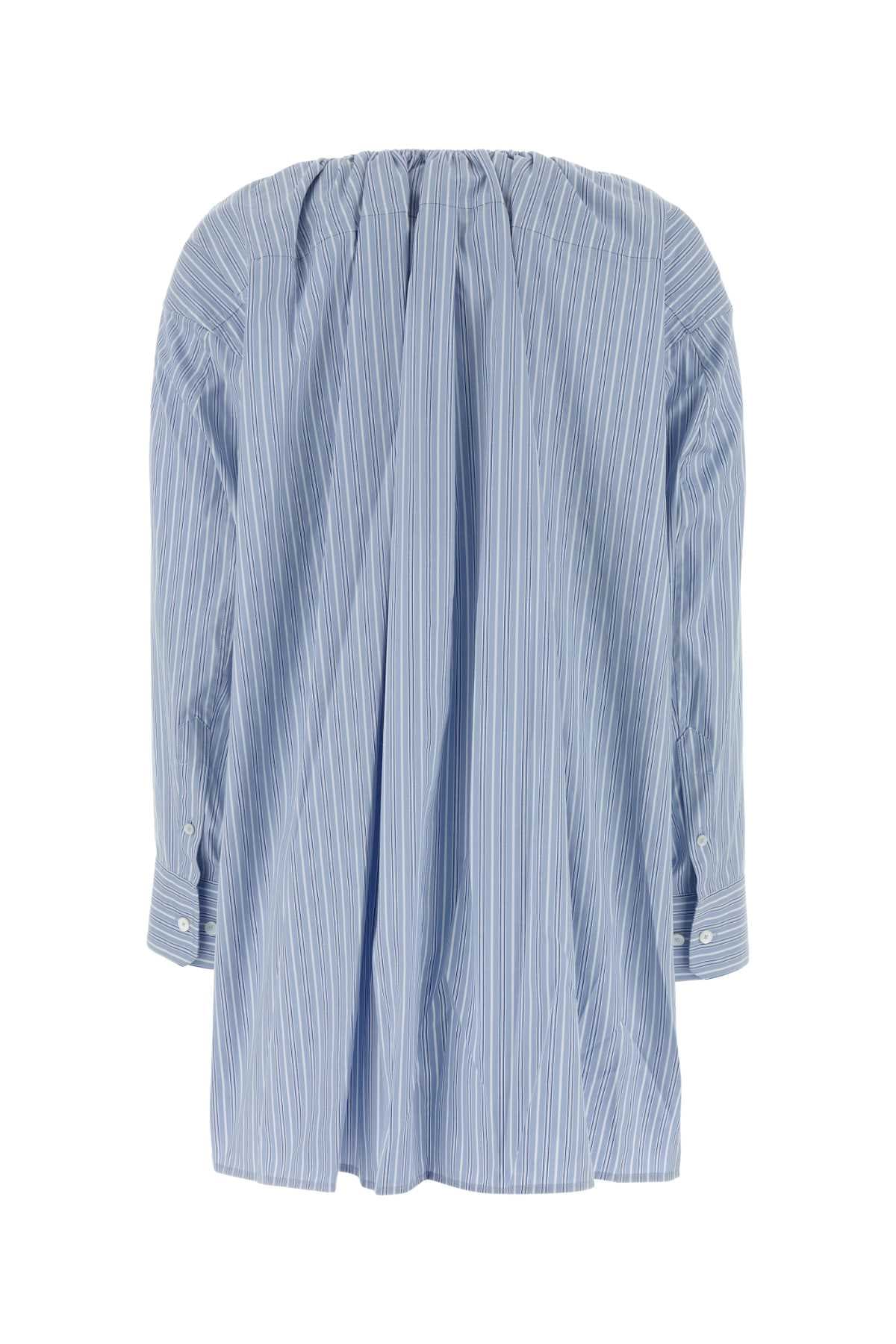 Embroidered poplin shirt dress - мініатюра 2