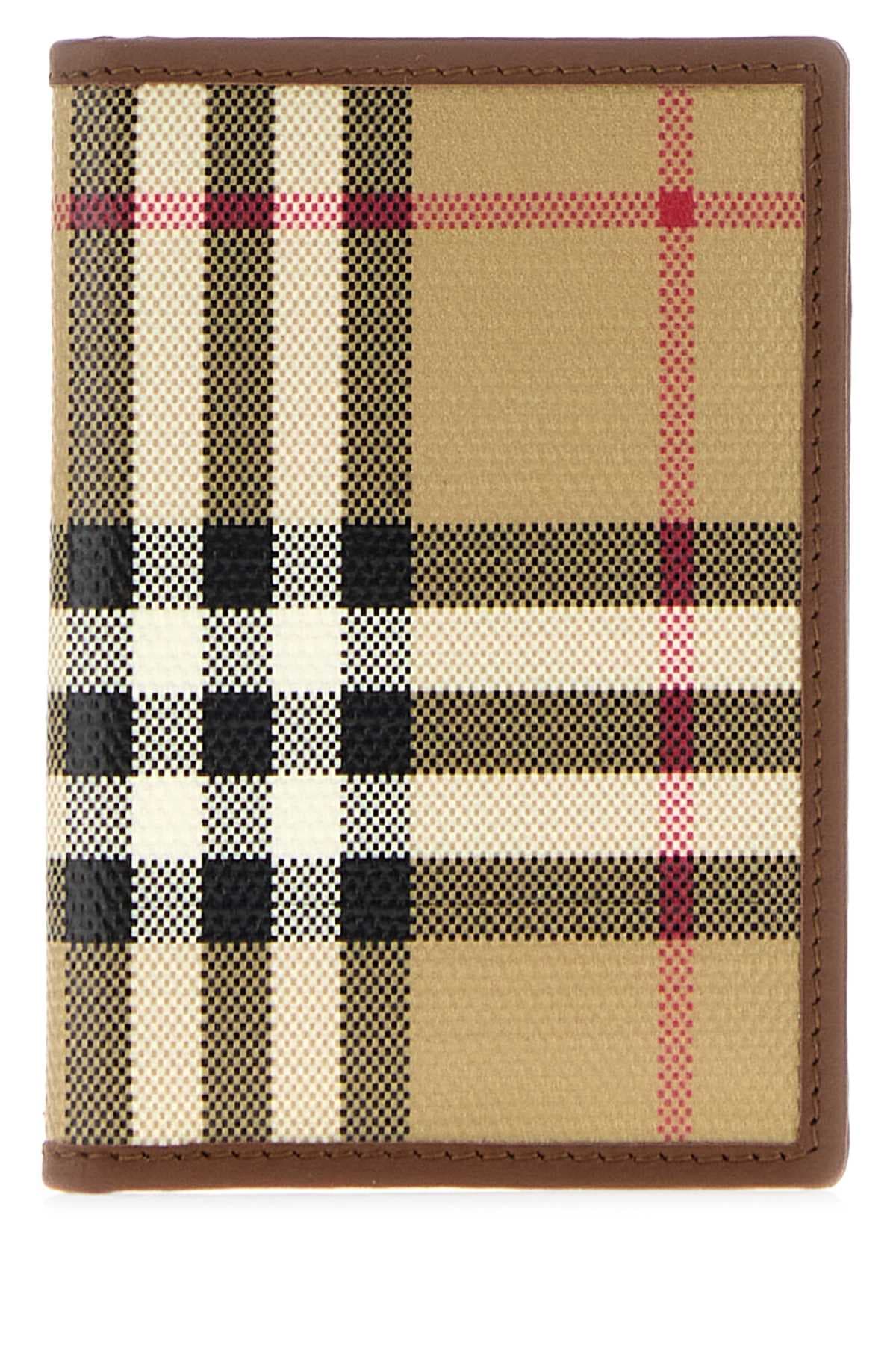 Printed canvas card holder