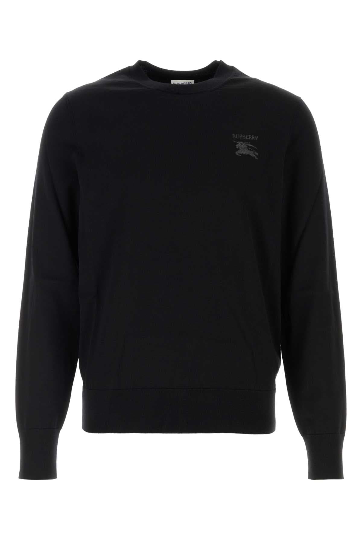 Black wool sweater