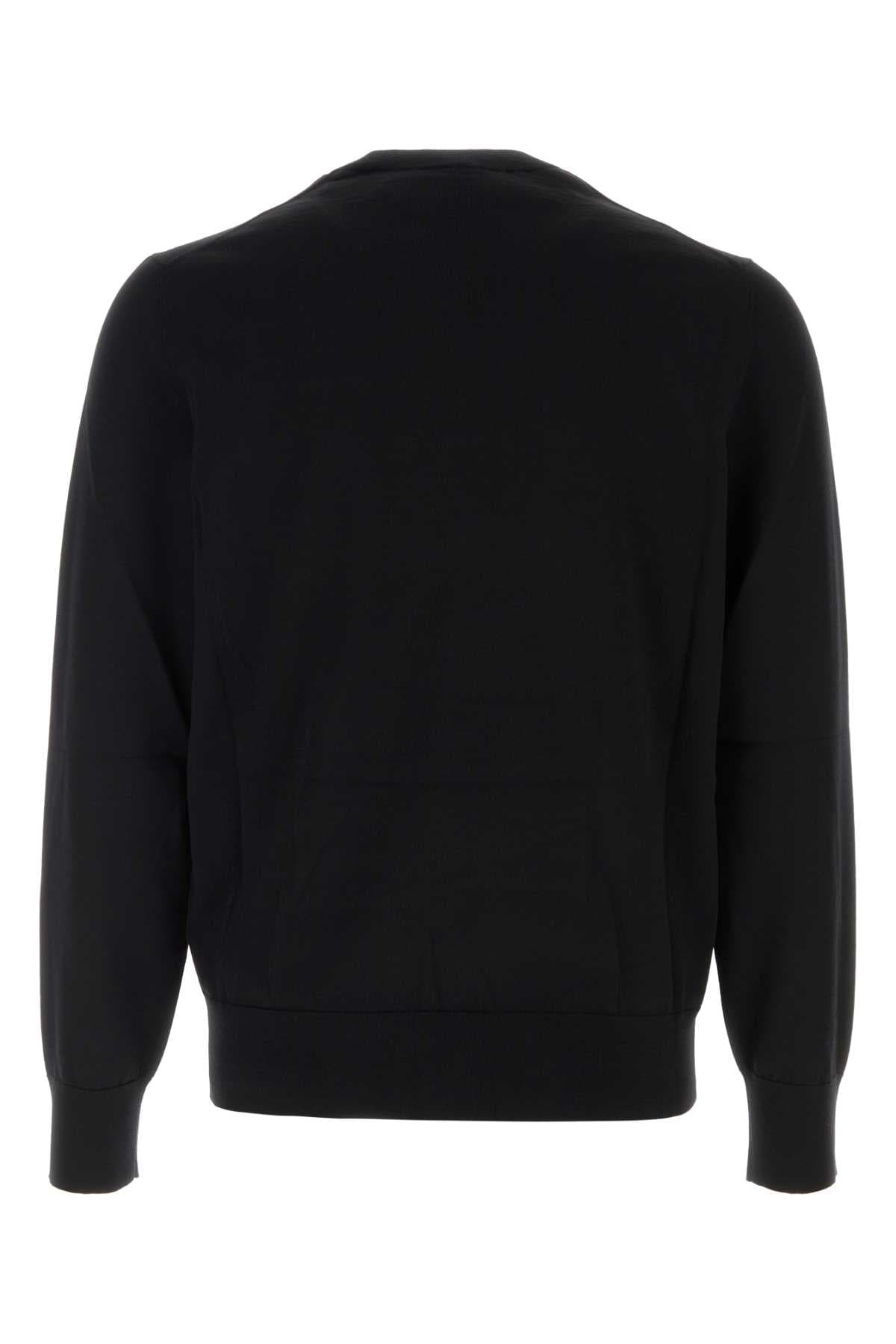 Black wool sweater - мініатюра 2