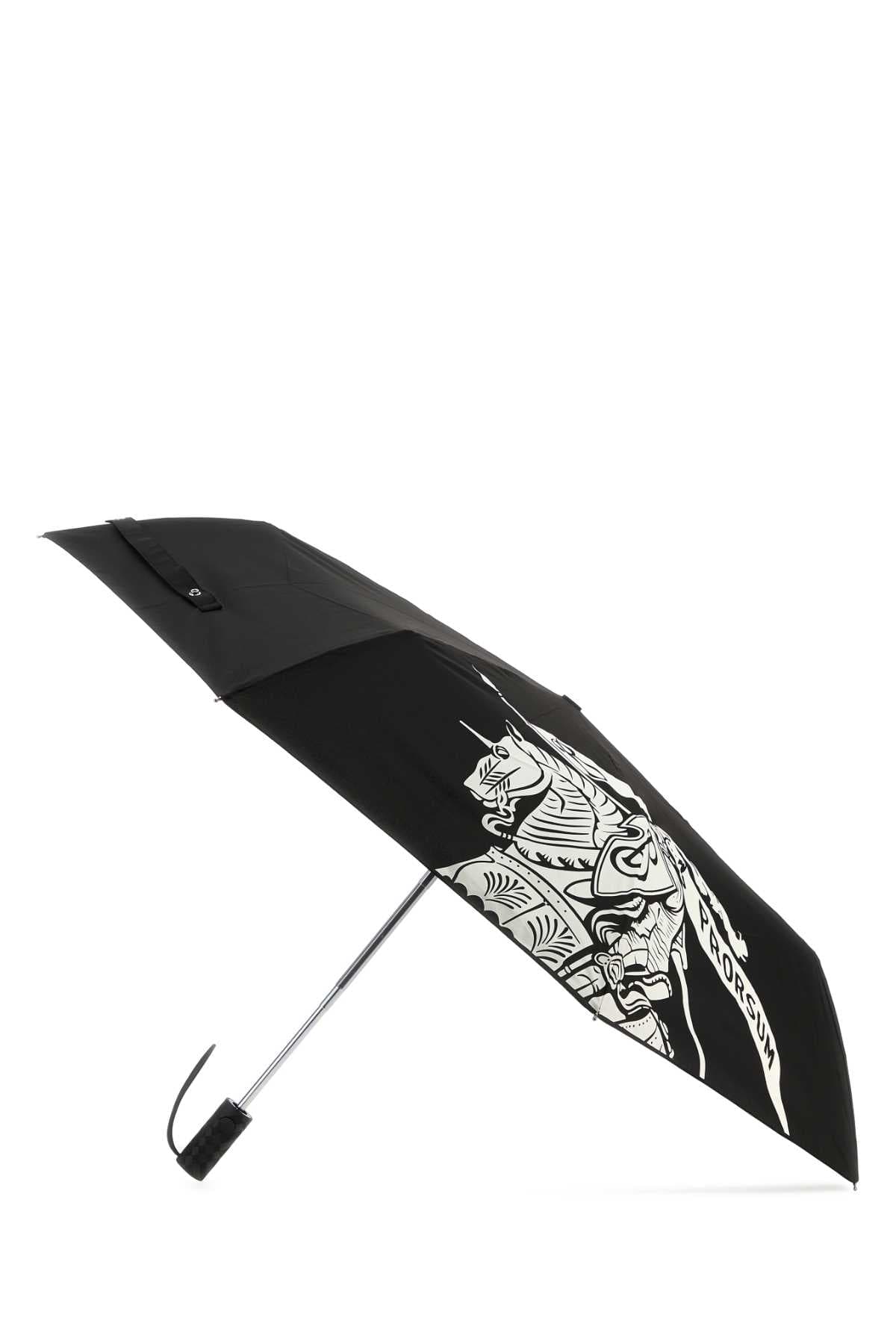 Black fabric umbrella - мініатюра 2