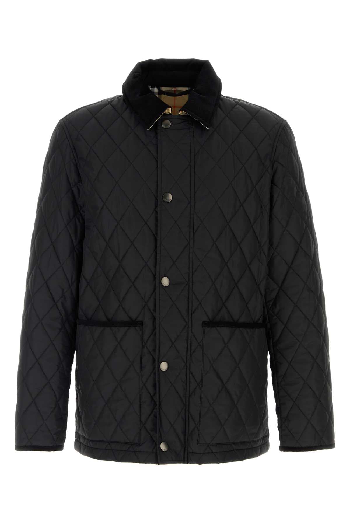Black nylon Haddington jacket