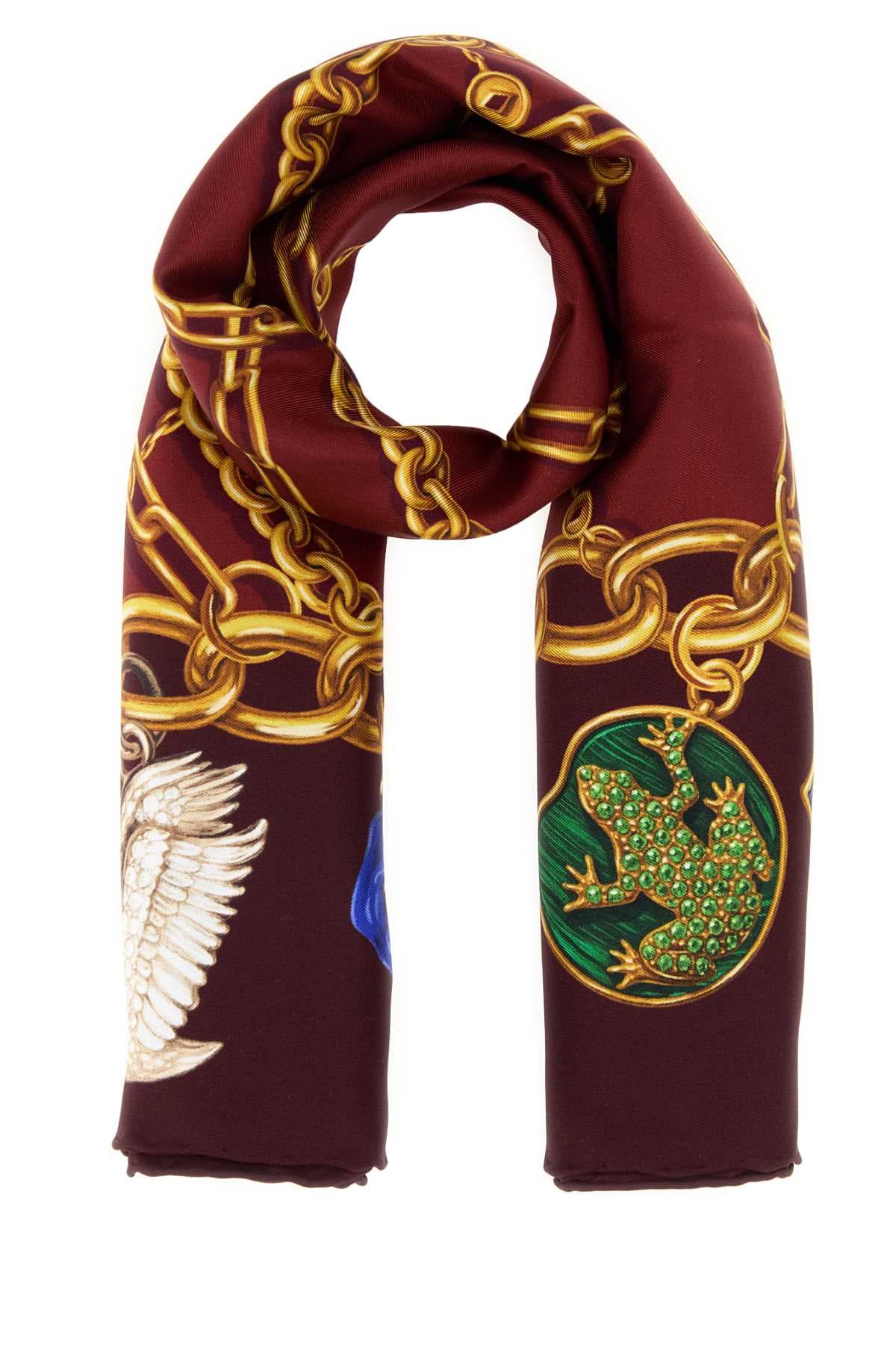 Printed silk foulard
