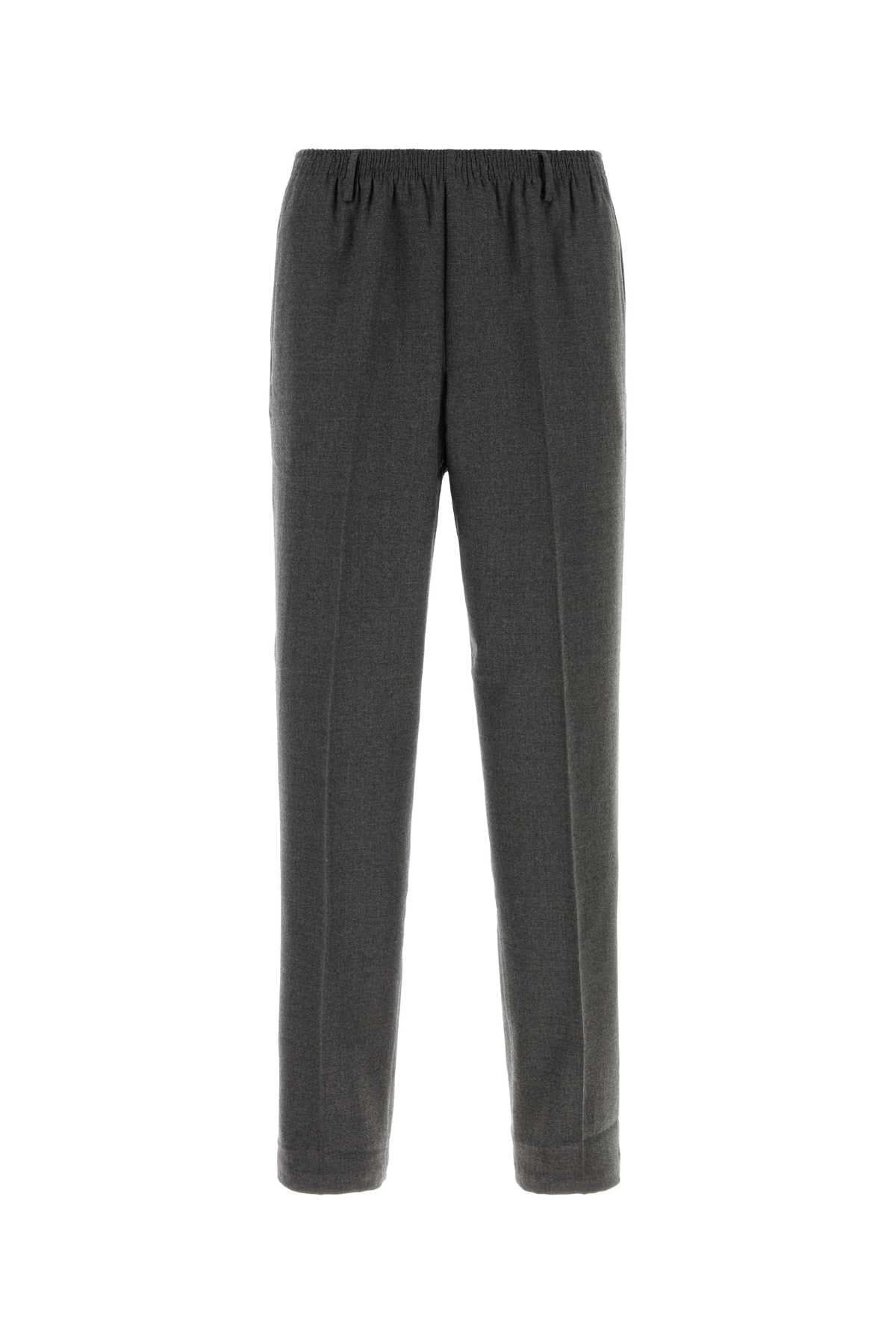 Dark grey stretch wool Alfred pant