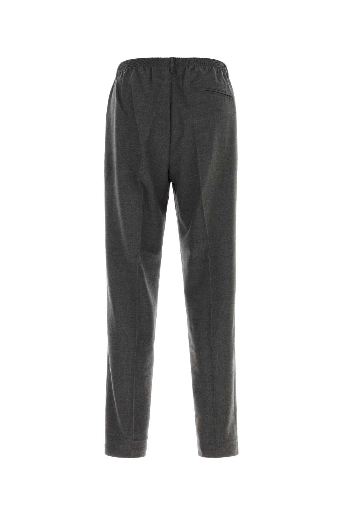 Dark grey stretch wool Alfred pant - мініатюра 2