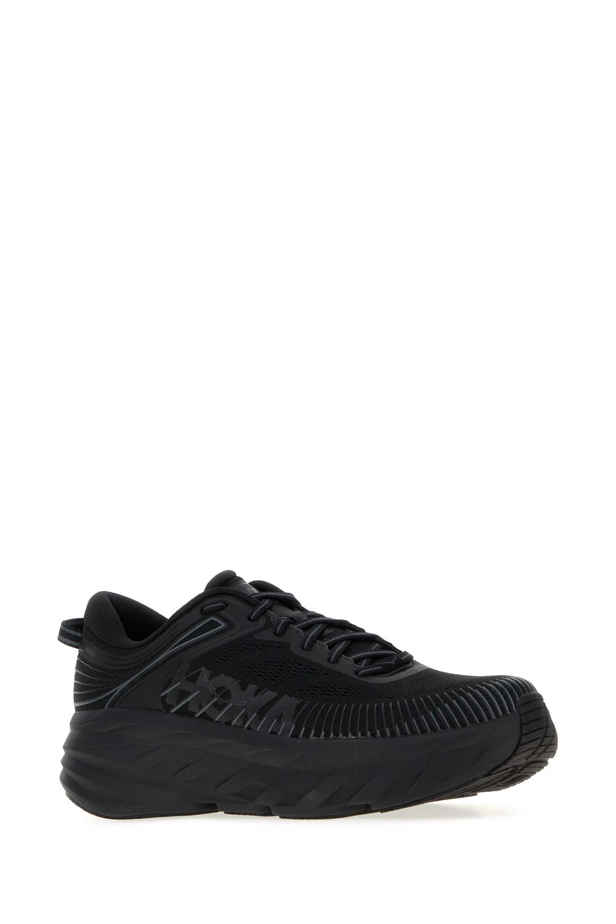 Black fabric Bondi 7 sneakers - мініатюра 2