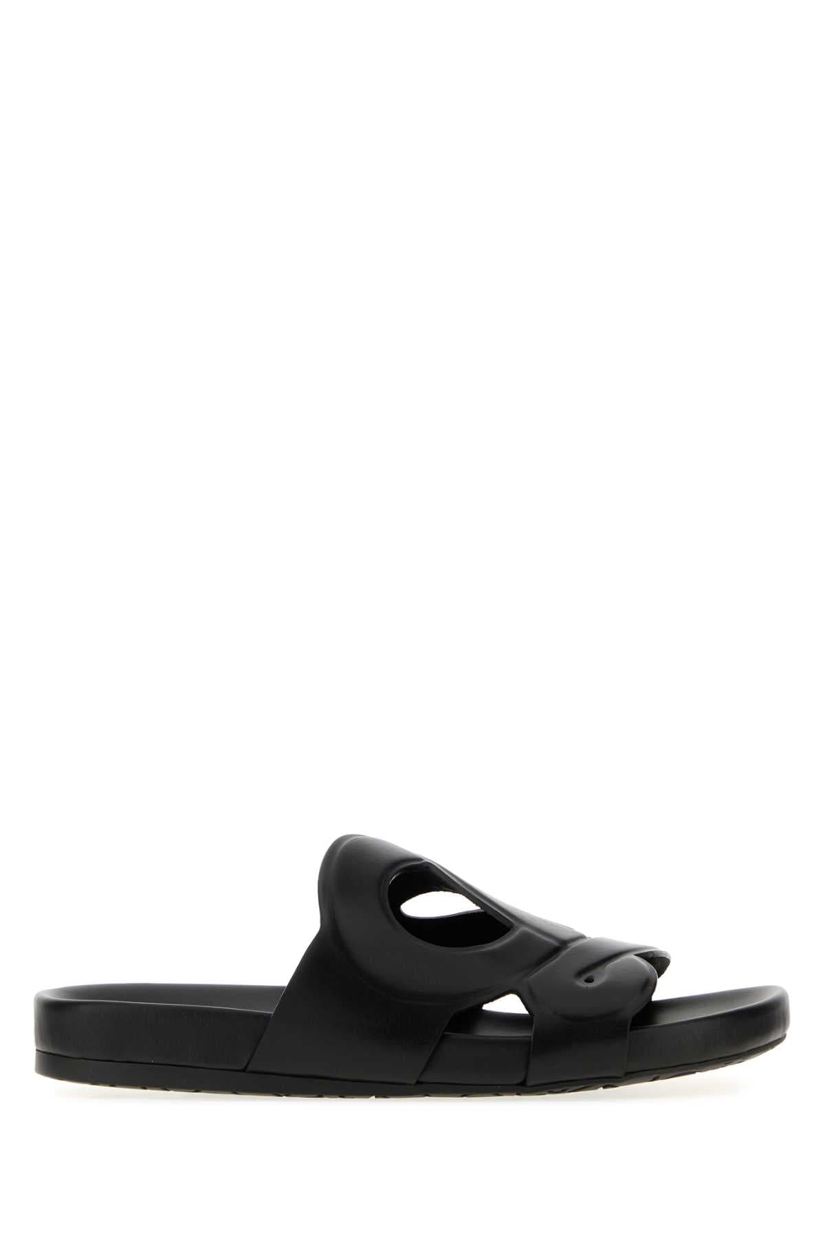 Black leather Paula s Ibiza Ease Monogram slippers