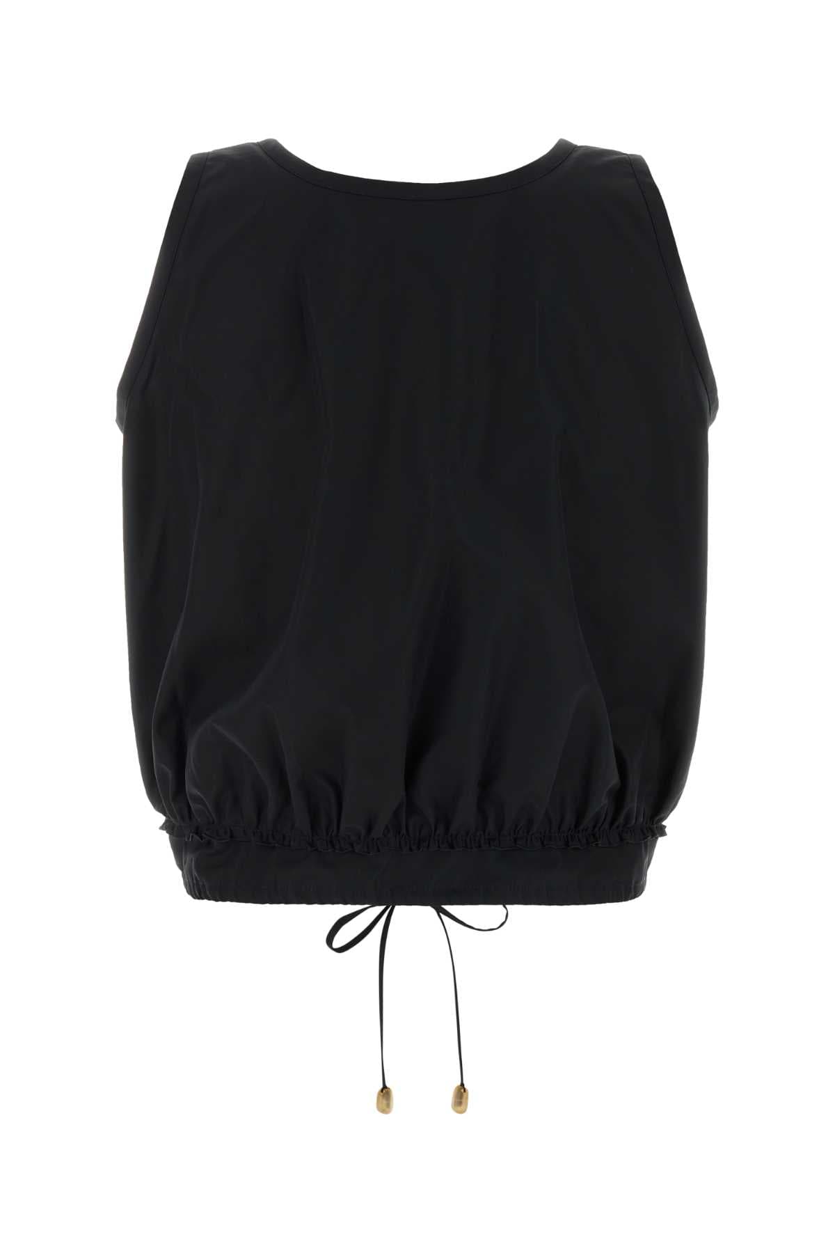 Black poplin Paula s Ibiza top - мініатюра 2