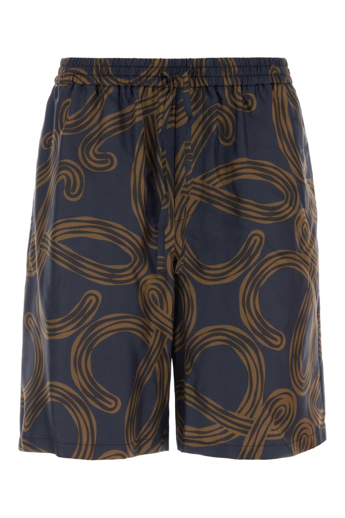 Printed silk Paula s Ibiza bermuda shorts