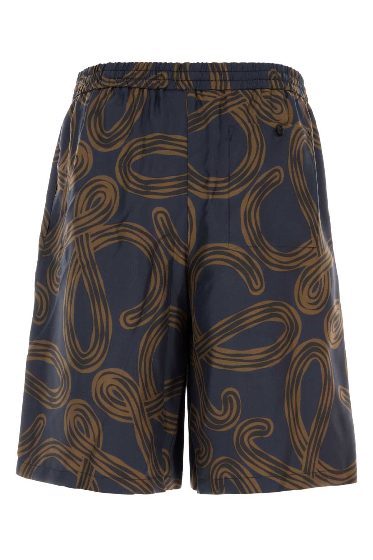 Printed silk Paula s Ibiza bermuda shorts - мініатюра 2
