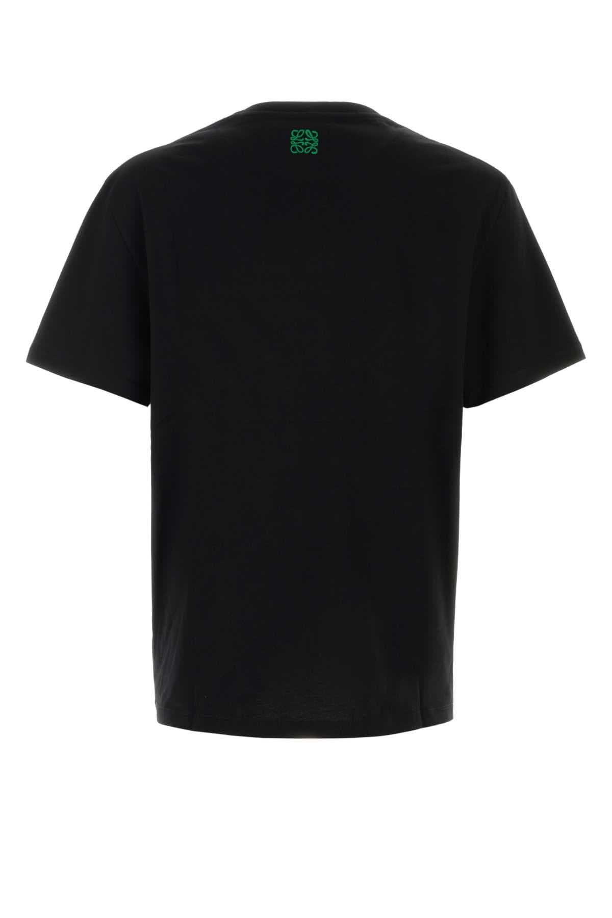 Black cotton t-shirt - мініатюра 2