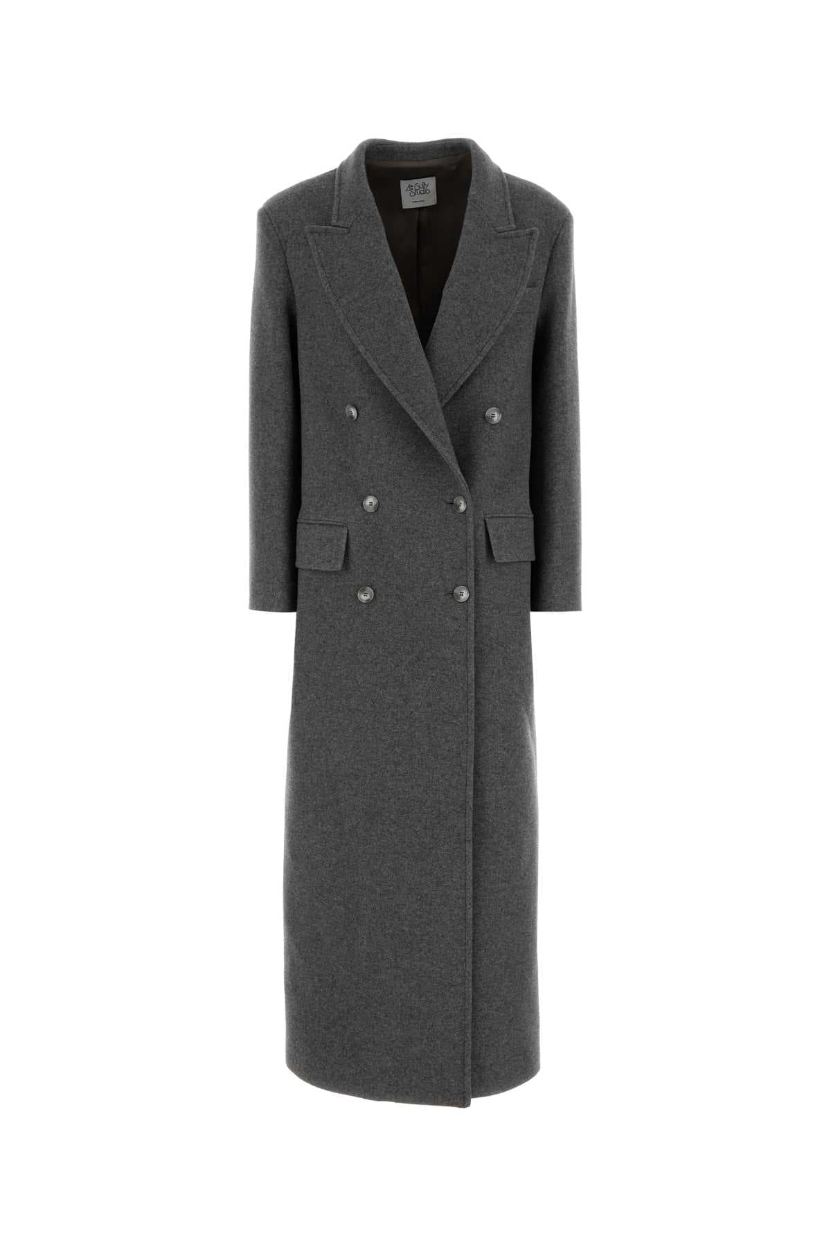 Grey wool coat