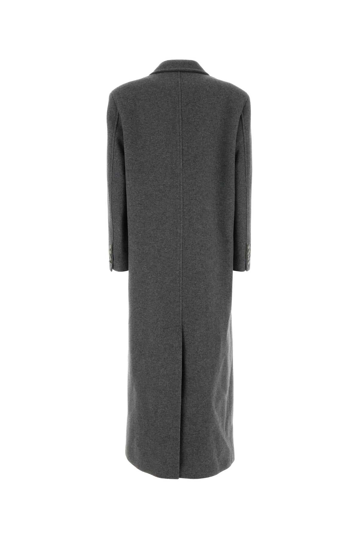 Grey wool coat - мініатюра 2