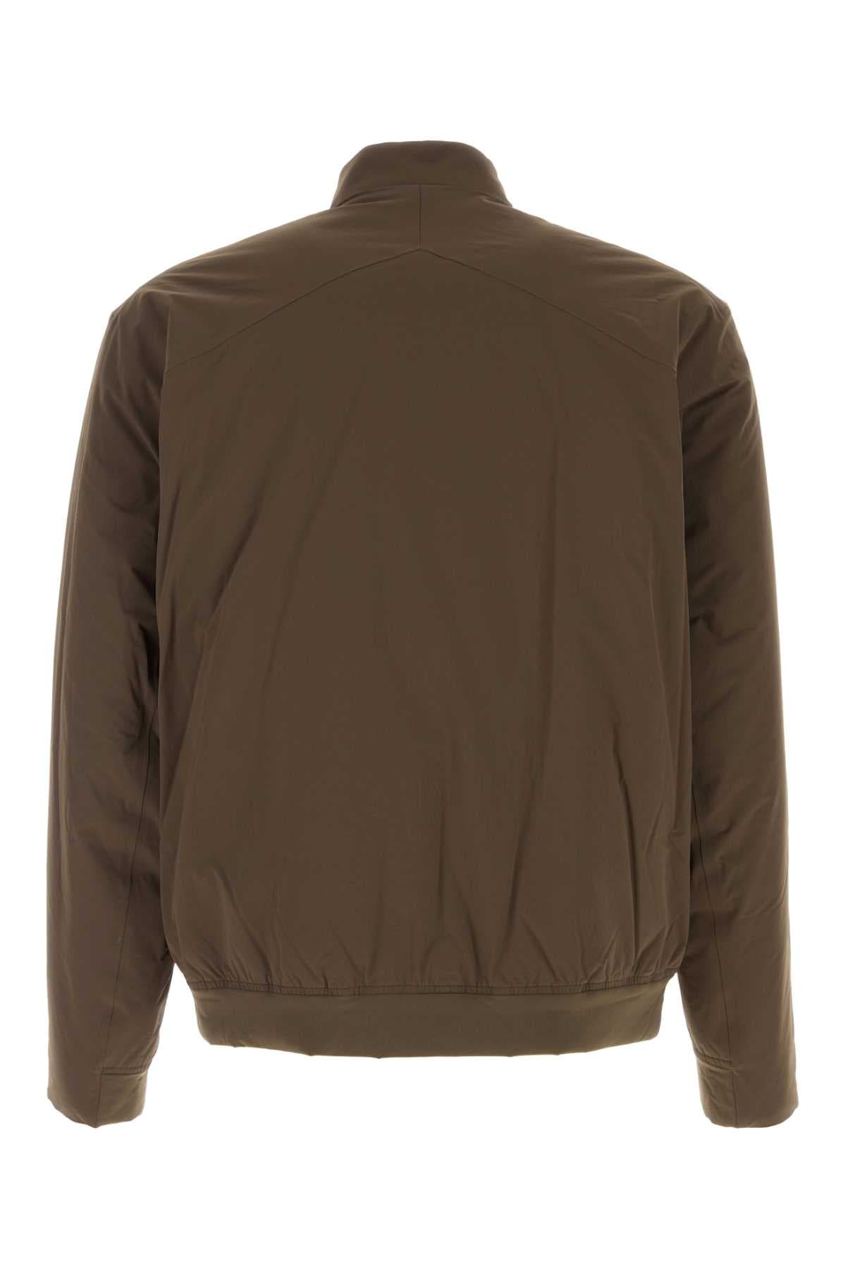 Brown stretch nylon Diode bomber jacket - мініатюра 2