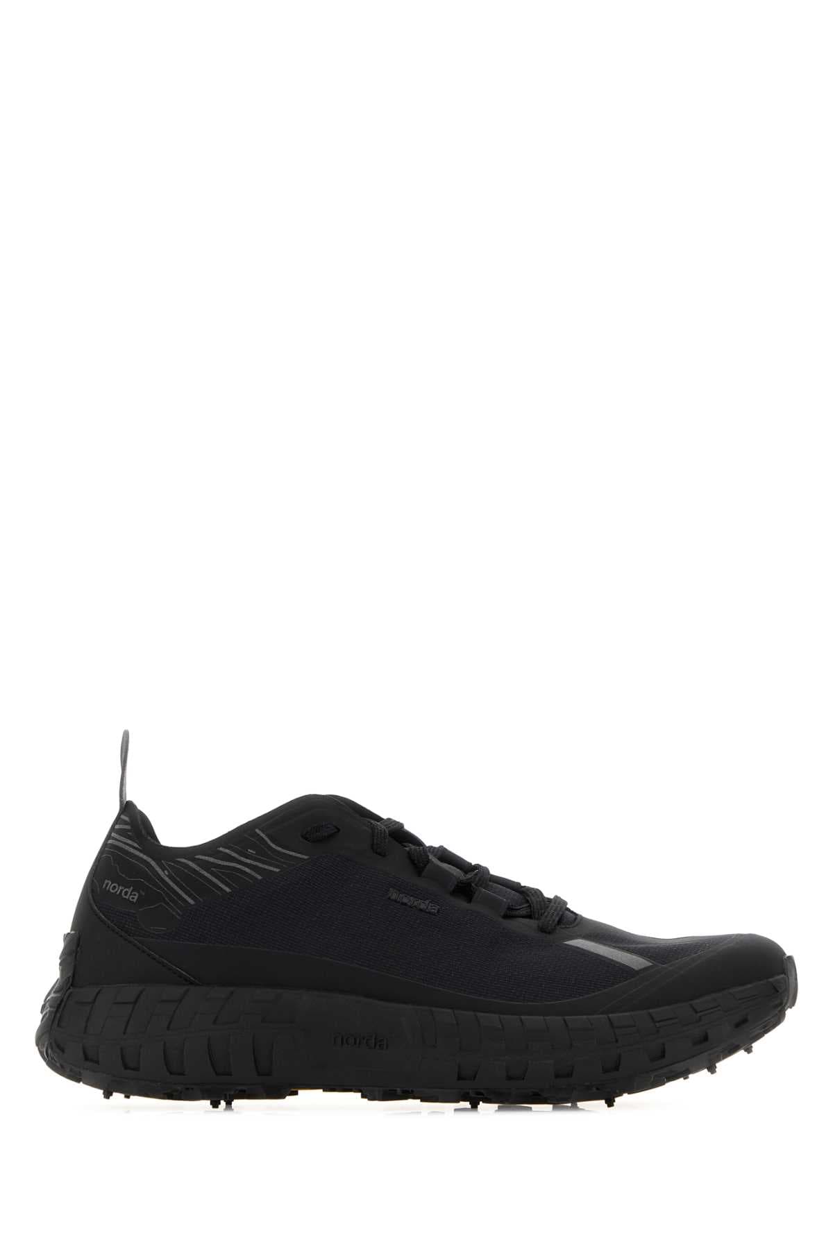 Black canvas sneakers