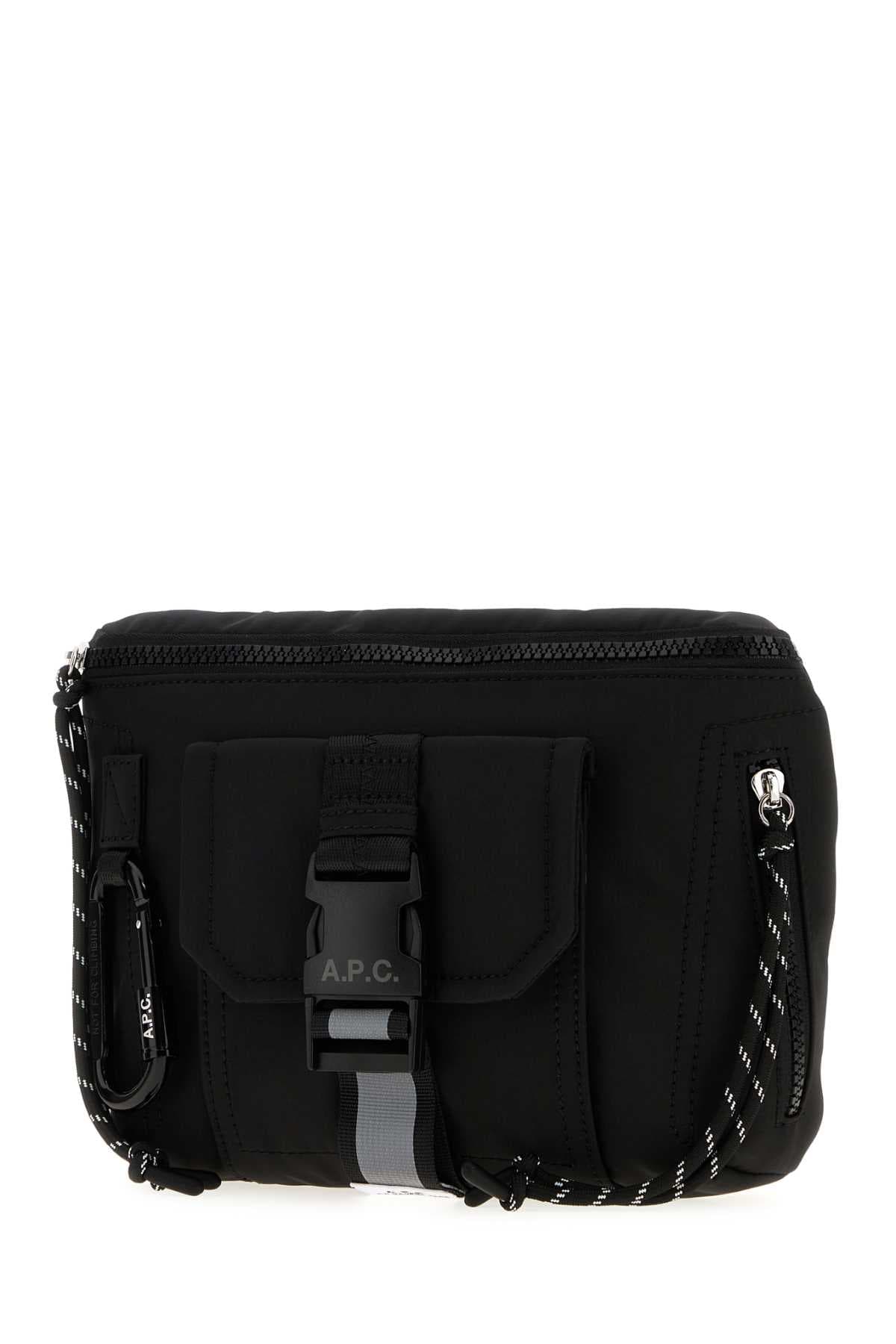 Black fabric Banane belt bag - мініатюра 2