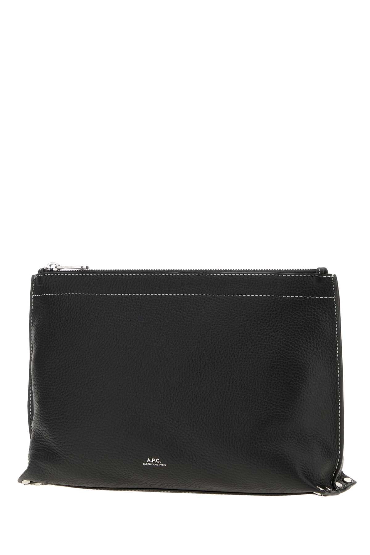 Black leather Clou pouch - мініатюра 2