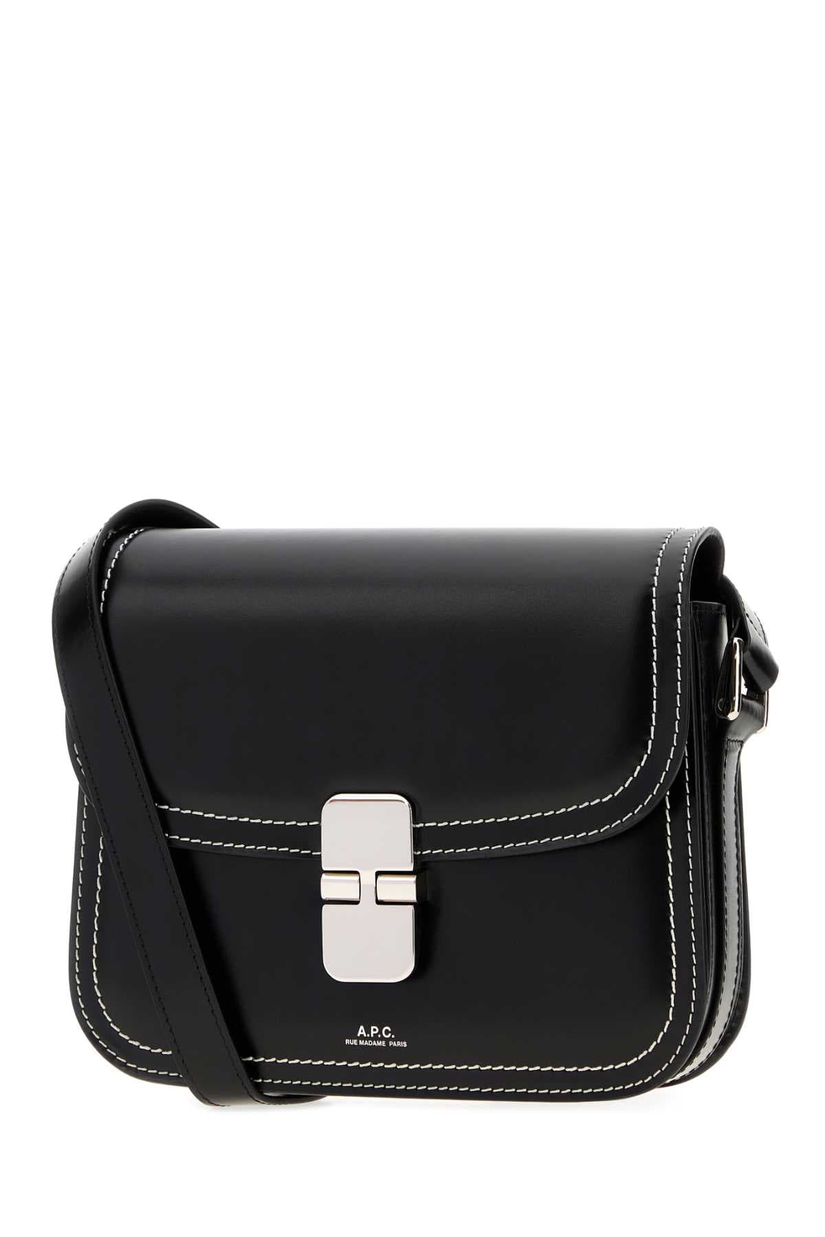 Black leather small Grace shoulder bag - мініатюра 2