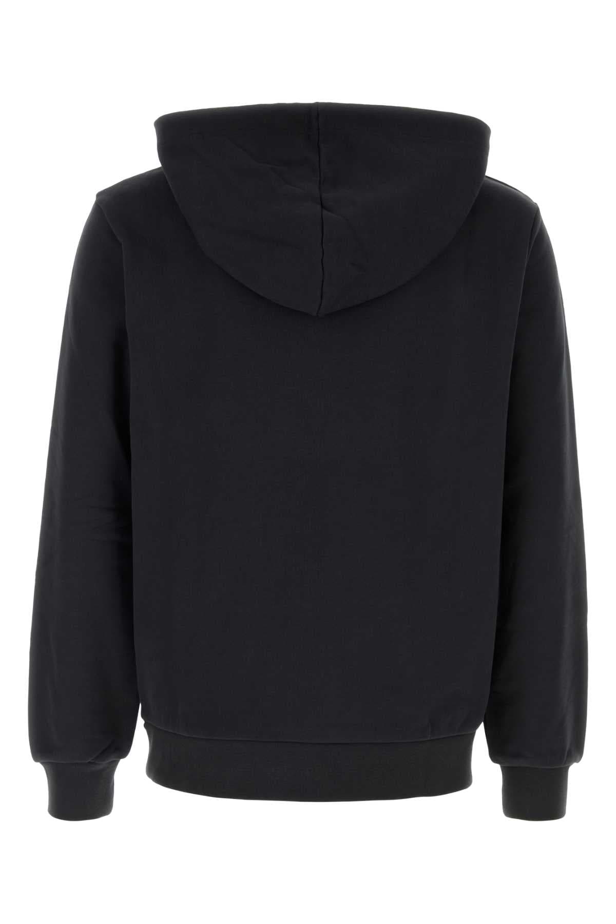 Black stretch cotton sweatshirt - мініатюра 2