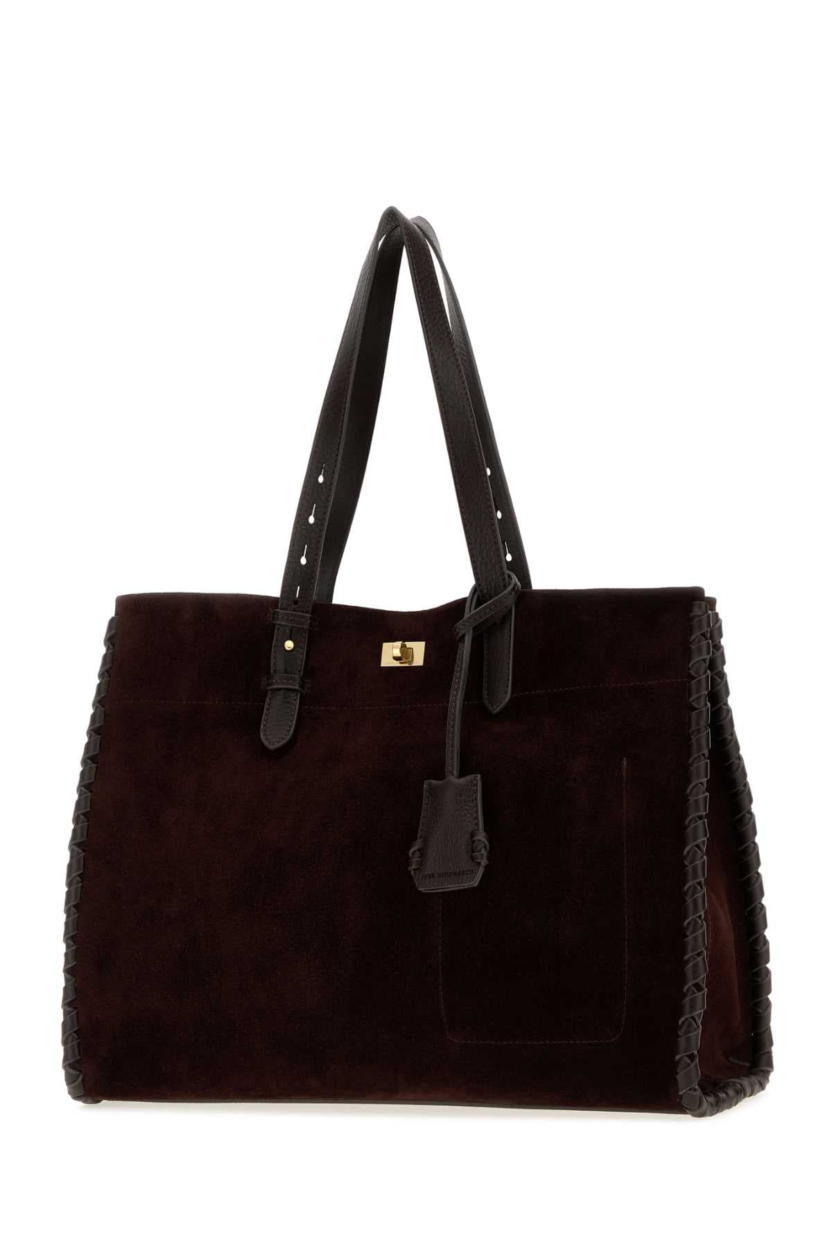 Grape suede Mortimer shopping bag - мініатюра 2
