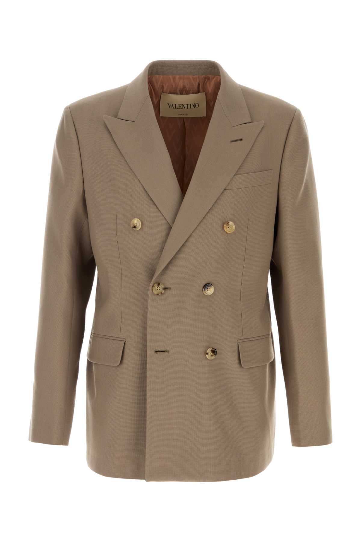 Cappuccino wool blazer