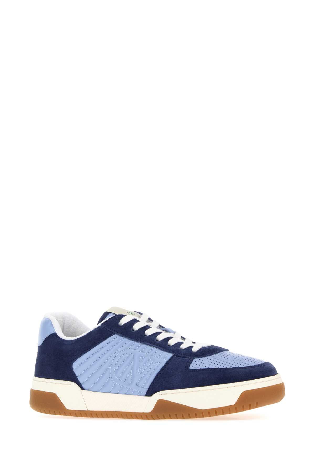 Two-tone leather and suede Sparry sneakers - мініатюра 2