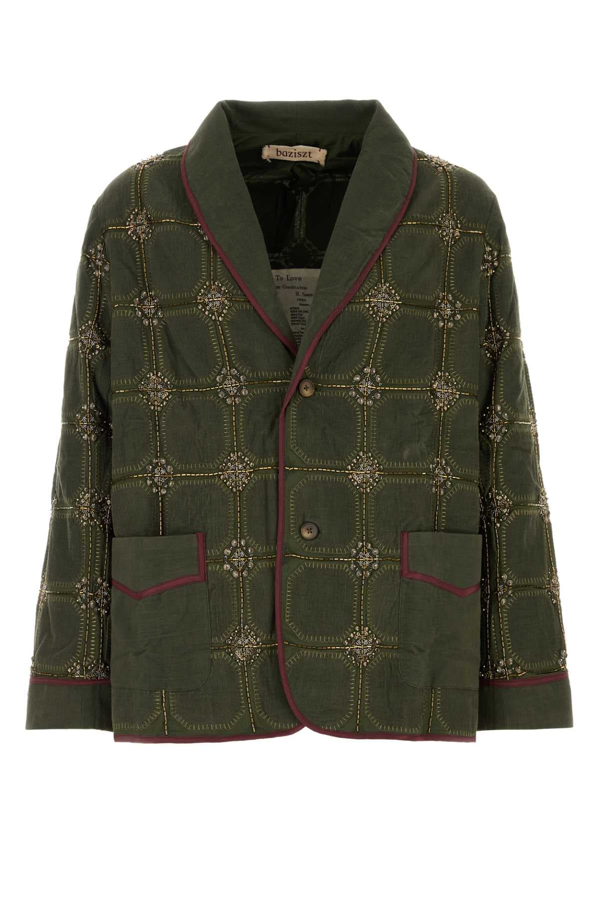 Khaki cotton Latier blazer