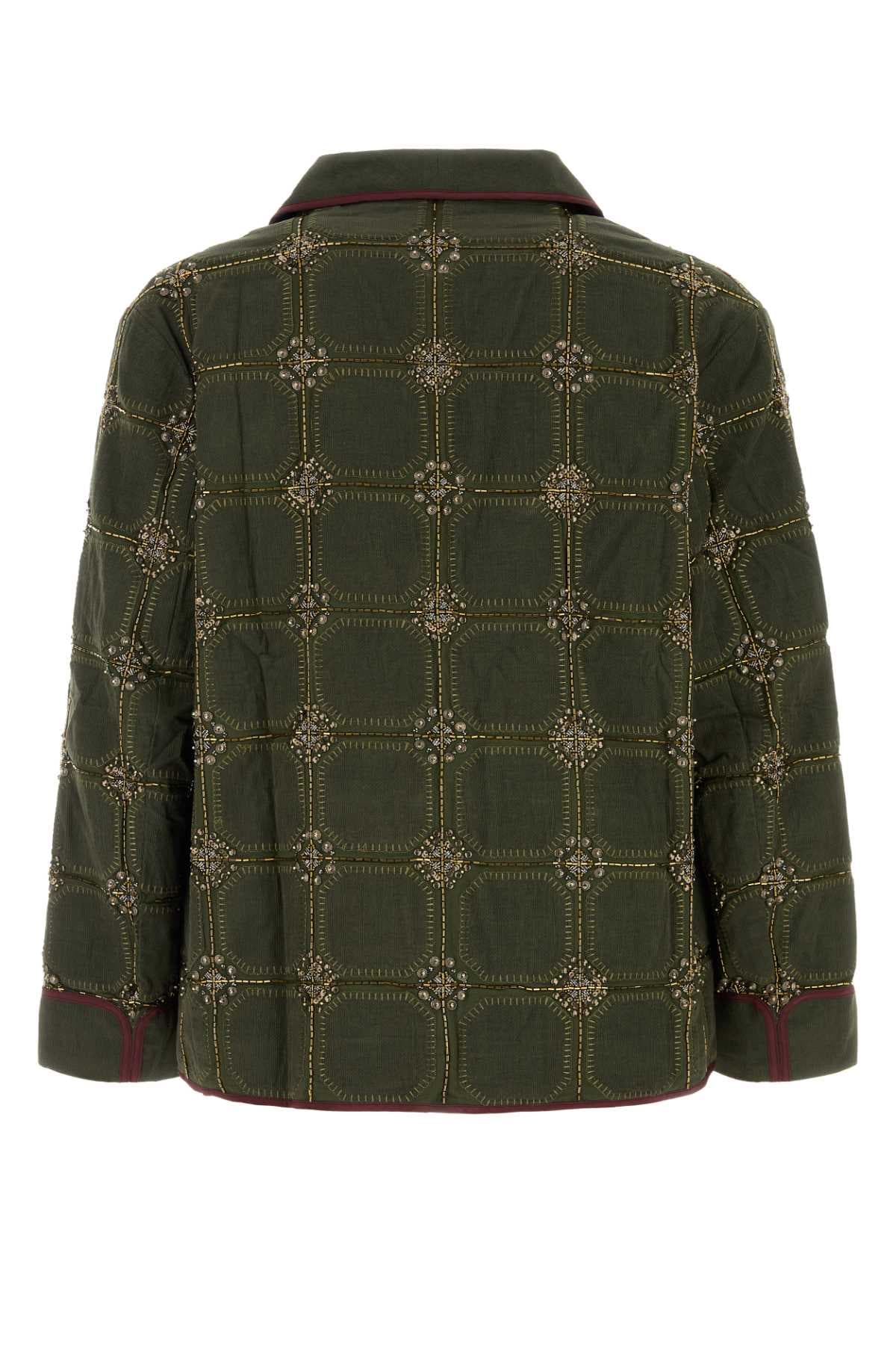 Khaki cotton Latier blazer - мініатюра 2