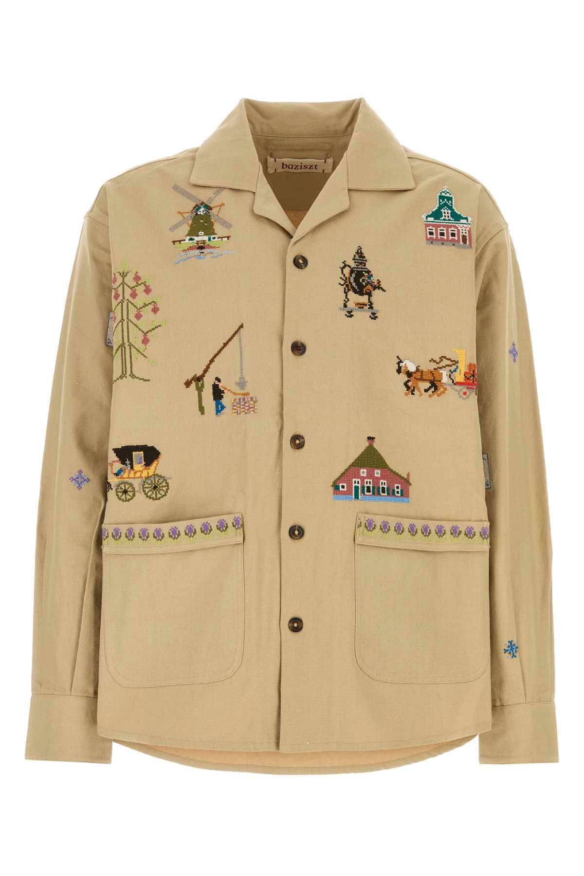 Beige denim Tusken overshirt