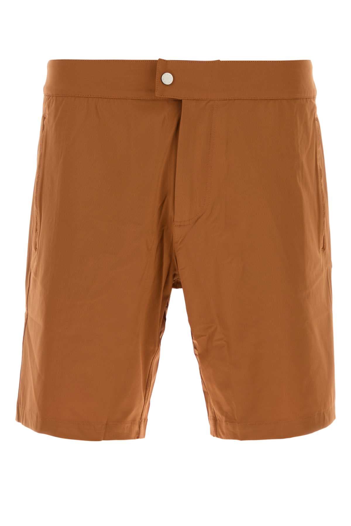Caramel stretch nylon Rio swimming shorts