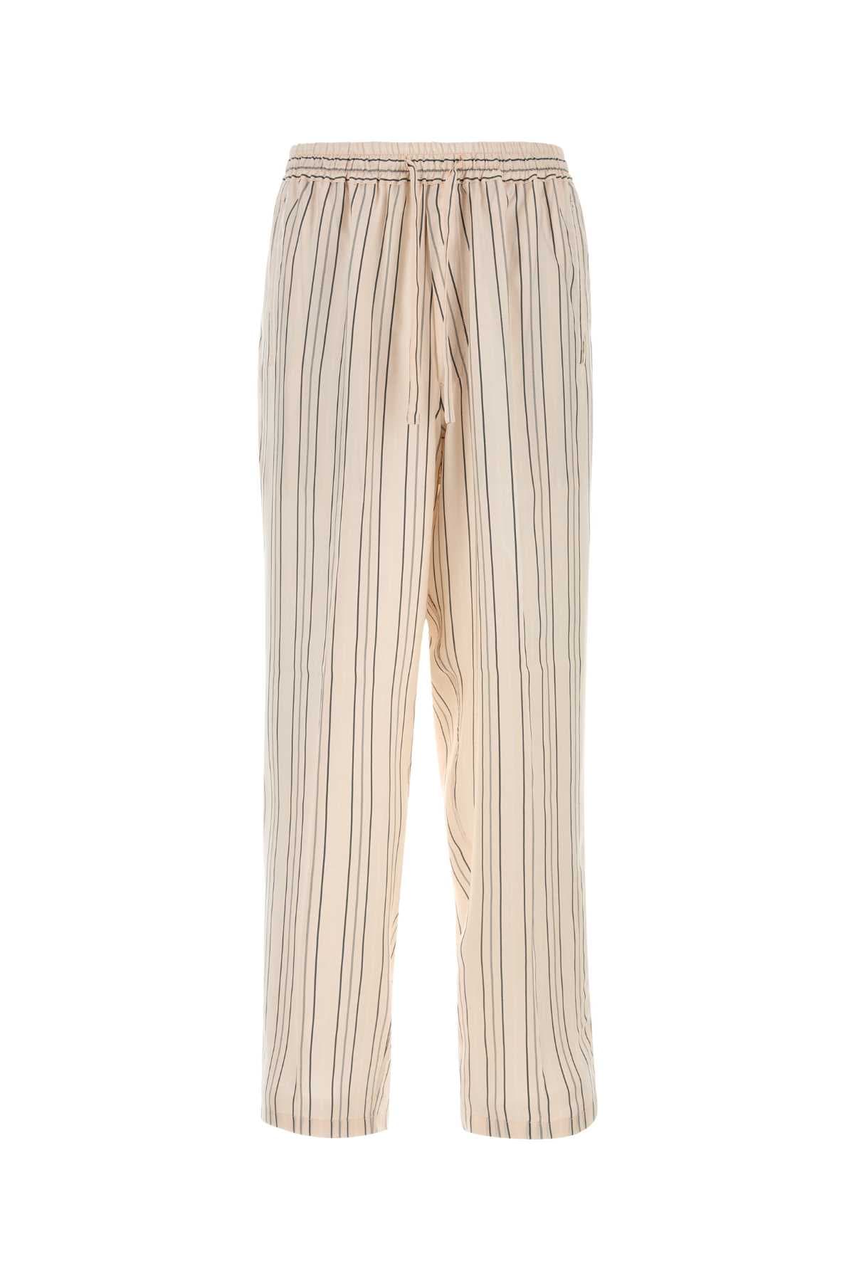 Embroidered satin Julian pyjama pant