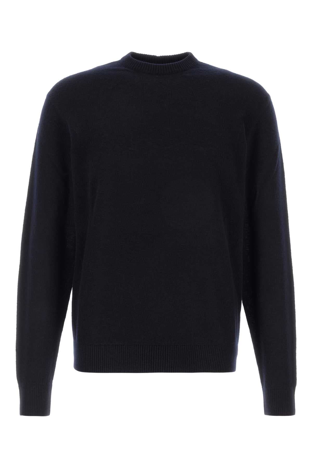 Midnight blue cashmere blend Giorgio Armani x Alanui sweater