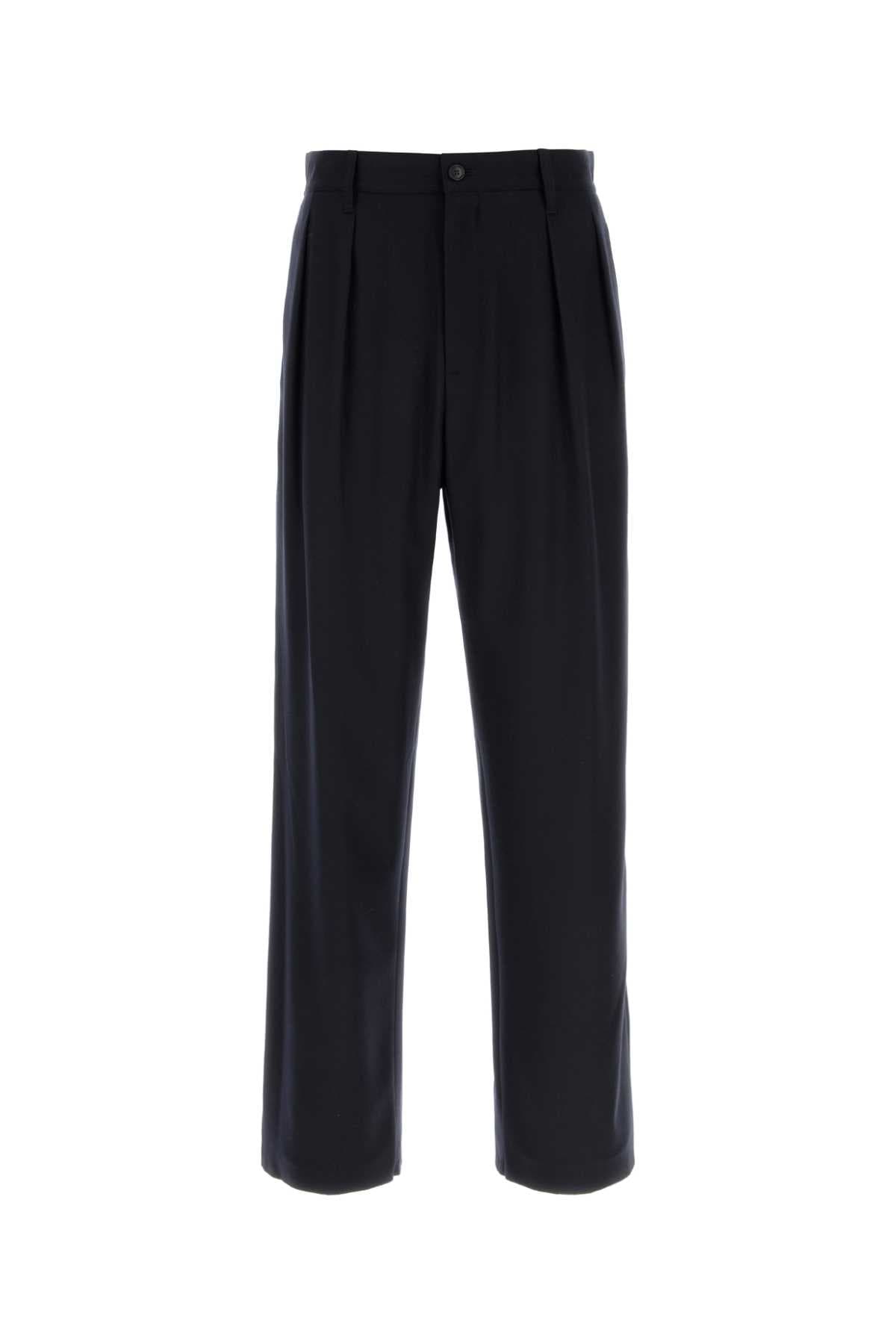 Midnight blue wool Giorgio Armani x Alanui pant
