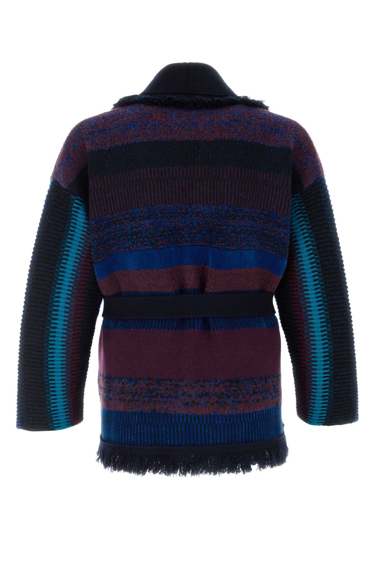 Embroidered cashmere blend Giorgio Armani x Alanui cardigan - мініатюра 2