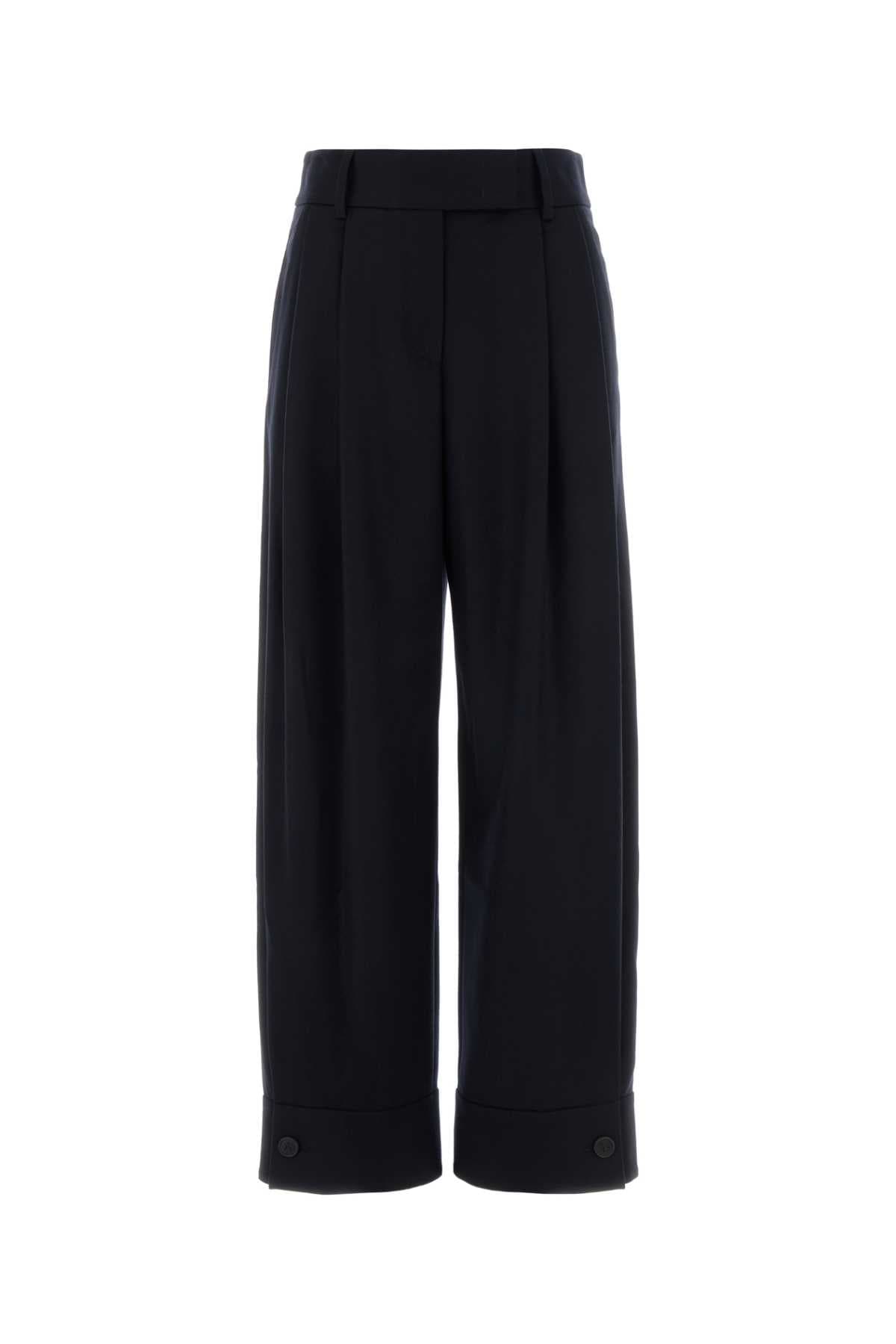 Midnight blue wool Giorgio Armani x Alanui pant