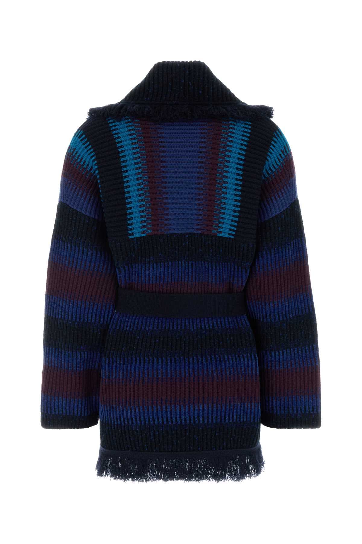 Embroidered cashmere blend Giorgio Armani x Alanui cardigan - мініатюра 2