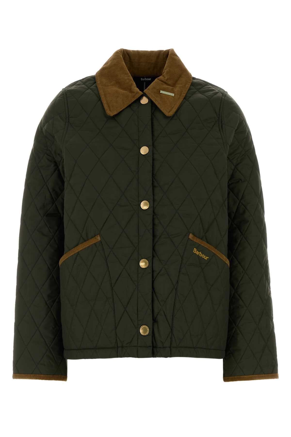 Olive green nylon Liddesdale jacket