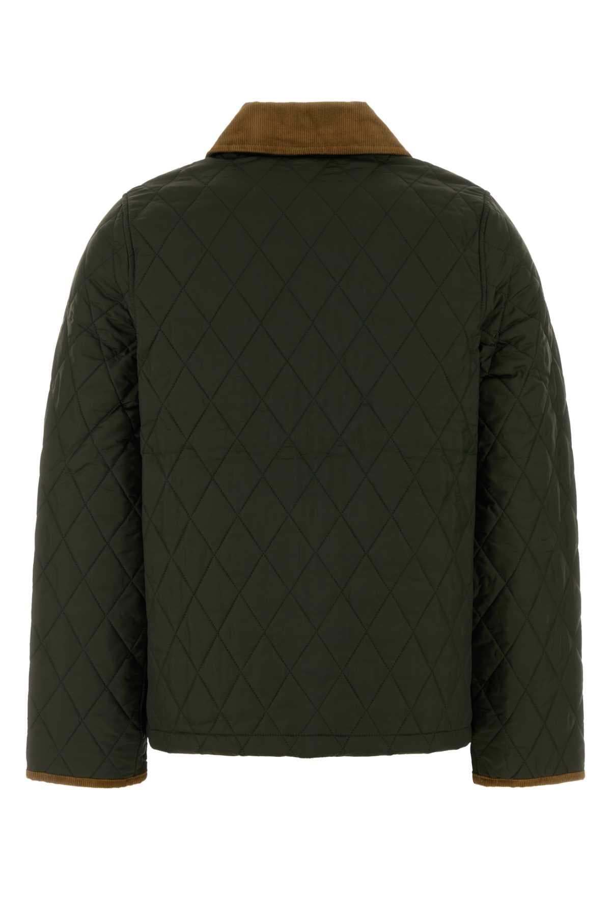 Olive green nylon Liddesdale jacket - мініатюра 2