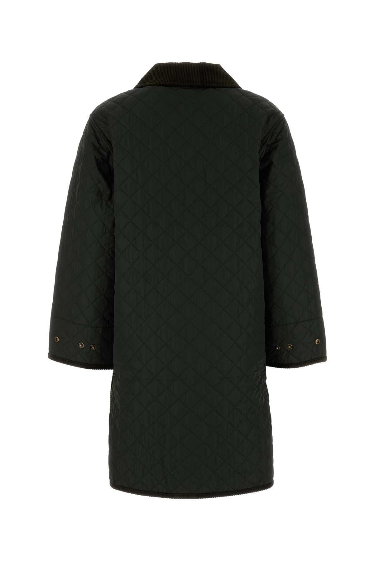 Bottle green polyester Carly jacket - мініатюра 2